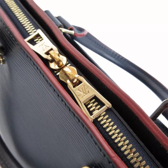 Auth LOUIS VUITTON Epi Vaneau MM Handbag Shoulder Bag Navy Epi Leather - Picture 11 of 16